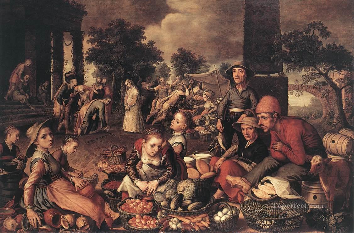 Christus und die Ehebrecherin Niederlande historische Maler Pieter Aertsen Ölgemälde